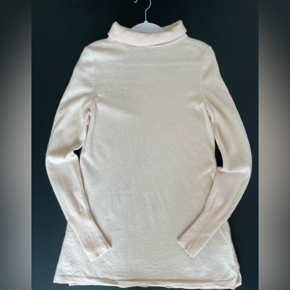 Beautiful Talbots Pure Cashmere Women’s Sweater Pullover Pink Turtleneck Size M
